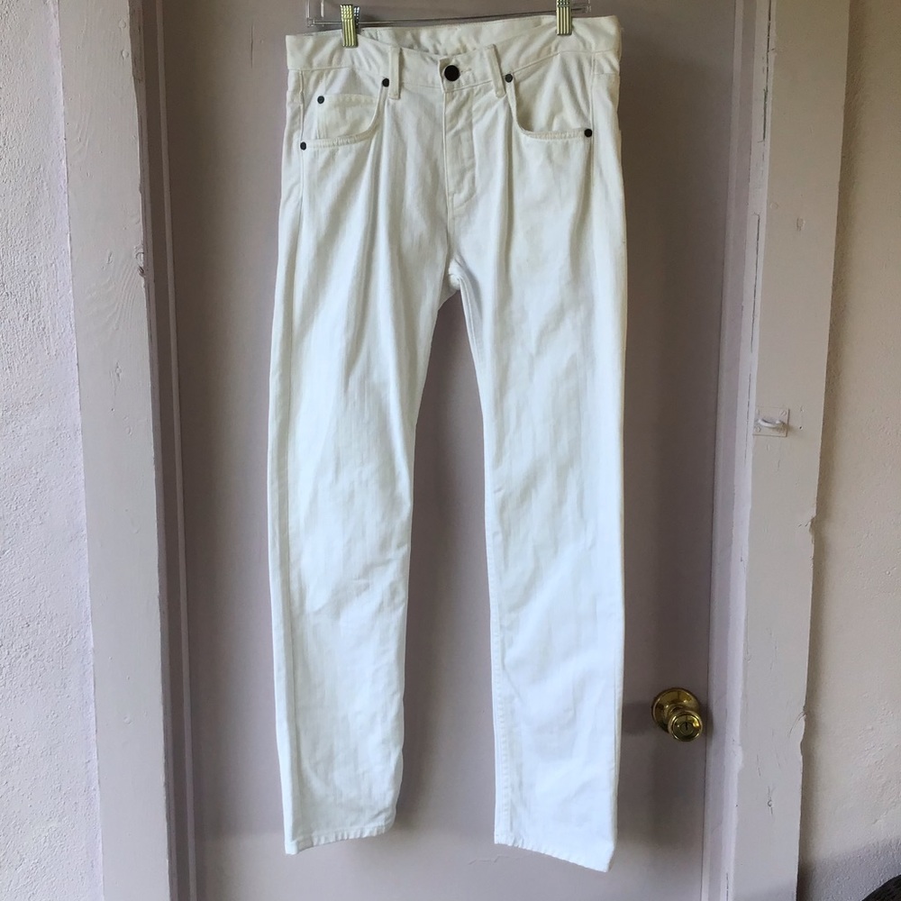 Helmut Lang White Straight Leg Jeans  Size 30